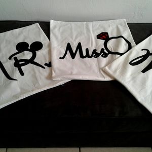 Mr. and Ms. Mickey Mouse inspired Pillow Cover
